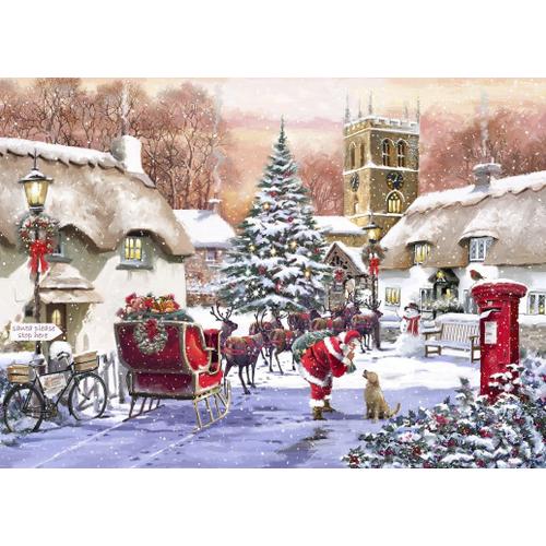 Village And Santa - Puzzle 500 Pièces