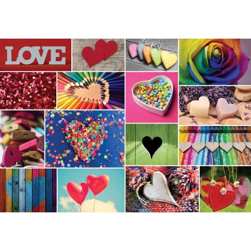 Collage - Love In Color - Puzzle 1000 Pièces