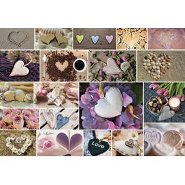 Collage - I Love You - Puzzle 1000 Pièces