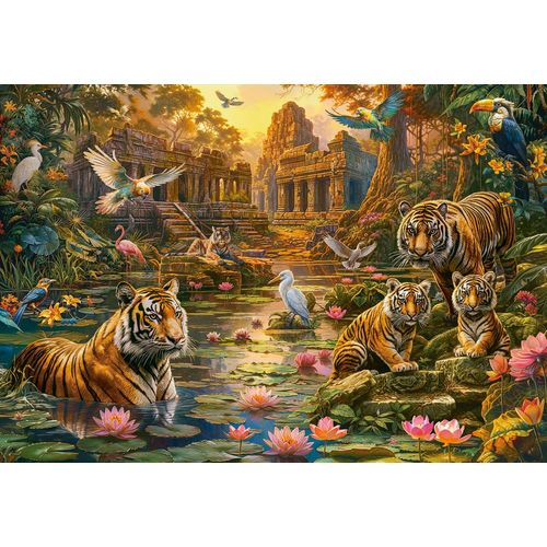 Tigers Paradise - Puzzle 1000 Pièces