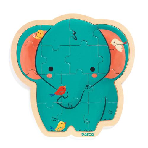 Puzzlo Elephant - Puzzle 14 Pièces