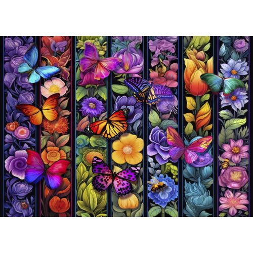 Flowers And Flyers - Puzzle 500 Pièces