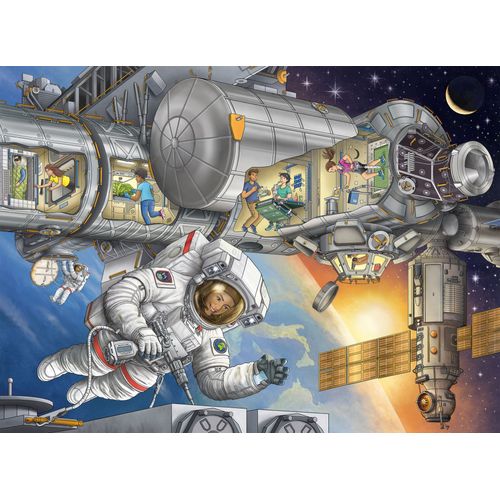 Puzzle Pièces Xxl - Sur La Station Spatiale - Puzzle 100 Pièces