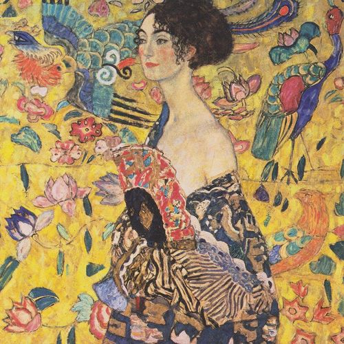 Gustav Klimt : Dame À L'éventail, 1917-1918 - Puzzle 1000 Pièces