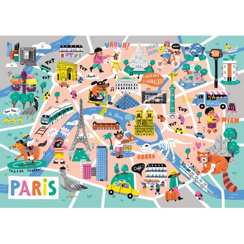 Balade A Paris - Puzzle 50 Pièces