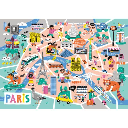 Balade A Paris - Puzzle 50 Pièces