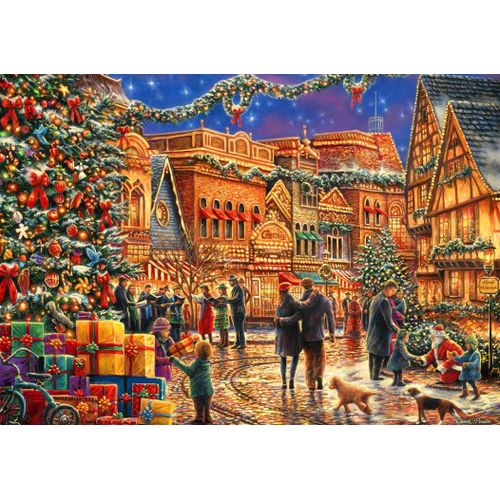Christmas At The Town Square - Puzzle 2000 Pièces