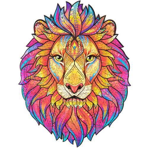 Lion Mystérieux - Taille M - Puzzle 192 Pièces