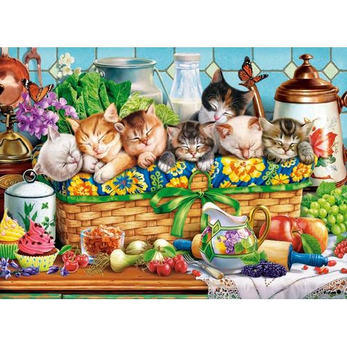 Les Chatons À La Sieste - Puzzle 200 Pièces