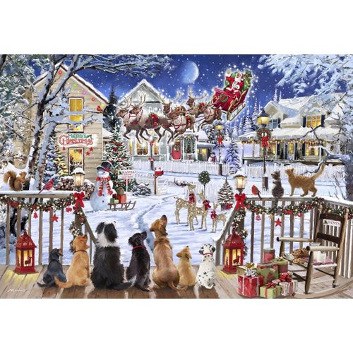 Pets On Porch - Puzzle 1000 Pièces