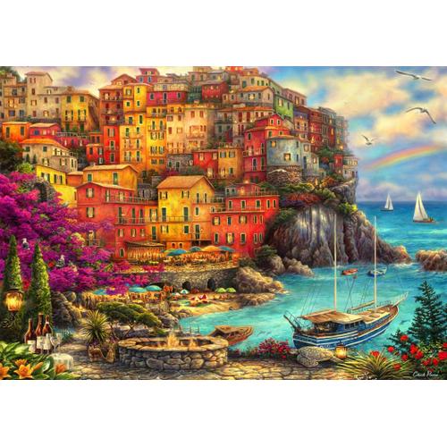 A Beautiful Day At Cinque Terre - Puzzle 2000 Pièces