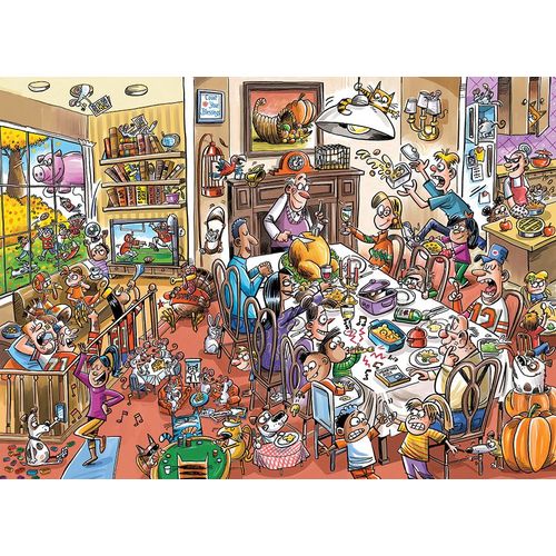 Thanksgiving En Famile - Puzzle 350 Pièces