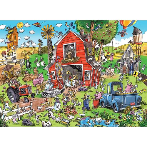 Folie De La Ferme - Puzzle 350 Pièces