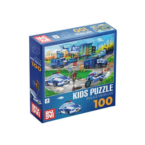 Voitures De Police - Puzzle 100 Pièces