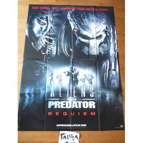 Aliens Vs Predator Requiem De Colin Et Greg Strause  - Affiche Originale De Cinéma 120 X 160 Cm