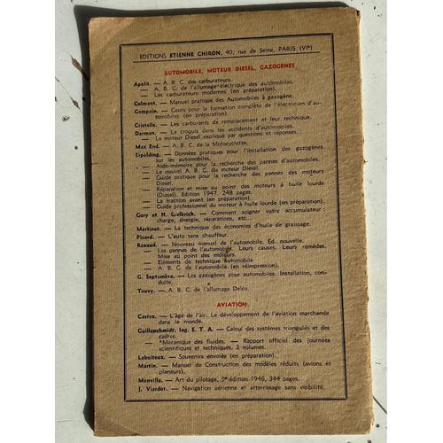 A.B.C. Du Velomoteur .Par Max End . Caractéristique-Fonctionnement.-Conduite-Entretien-Dépannage. 2 Eme Edition Étienne, Chiron, Paris .