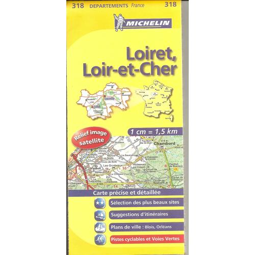 Carte Michelin  318 Loiret Loir Et Cher