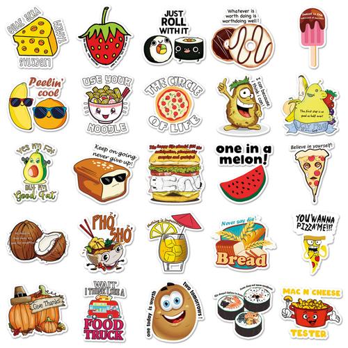 100 Stickers Personnalis¿S Rigolos Et Cr¿Atifs Tz119