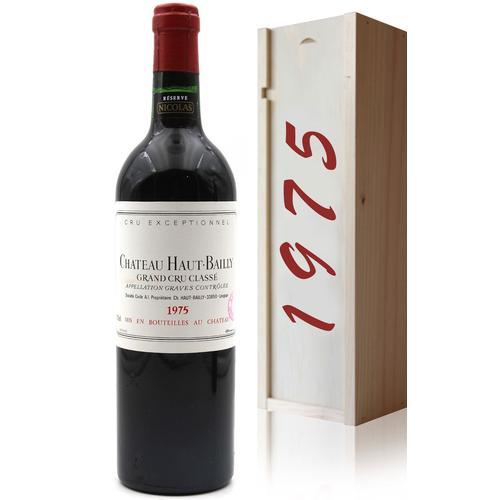 Coffret Château Haut Bailly 1975 - 75cl Aoc Graves Léognan