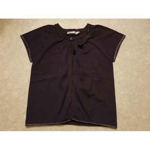Gilet Cfk Violet Prune 10 Ans Neuf Manches Courtes