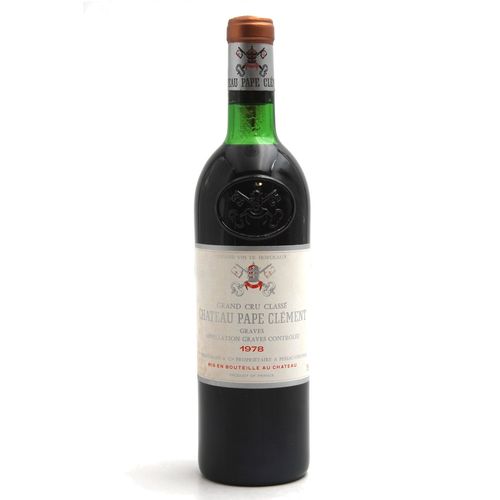 Château Pape Clément 1978 Aoc Pessac Léognan