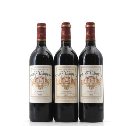 Pack Trio Château Lilian Ladouys 1999 - Saint-Estèphe - 3x75cl