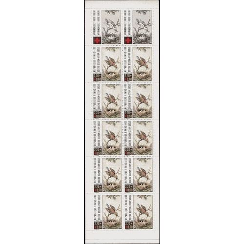 Carnet Timbres Soierie De Lyons, Croix Rouge Francaise 1989