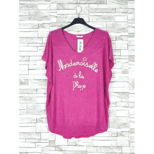 T-Shirt Fushia Femme New Sunshine Paris Taille Unique