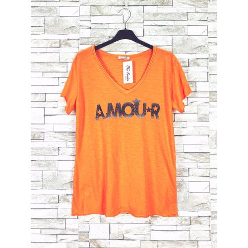T-Shirt Orange Femme New Sinshine Paris Taille Unique