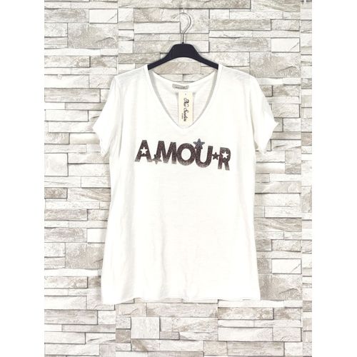 T-Shirt Blanc Femme New Sinshine Paris Taille Unique