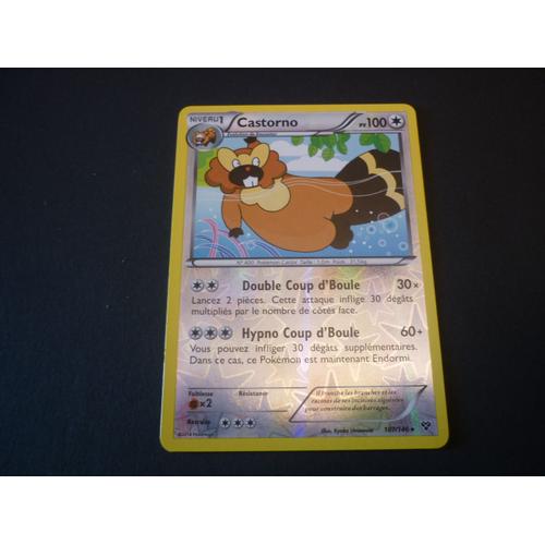 Carte Pokemon Francaise Reverse Serie Xy Castorno 107/146