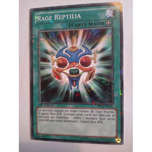 Carte Yu-Gi-Oh - Rage Reptilia - Bp02-Fr156 - Mosaique Rare