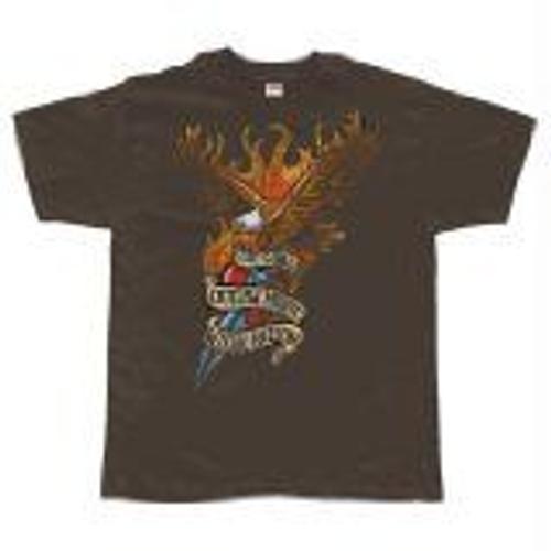 T-Shirt Wille Nelson - Eagle With Dagger - Homme - Large - Import Direct Usa