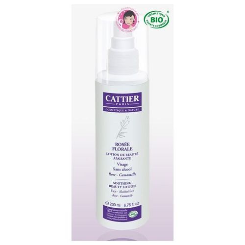 Lotion De Beauté Bio Apaisante - Rosée Florale - 200 Ml - Cattier 