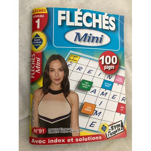 Fléchés Mini 100 Pages Niveau 1 - N° 91 - Bimestriel 2017 - Avec Index Et Solutions Sport Cérébral