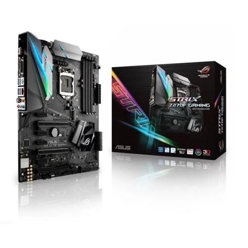 ASUS ROG STRIX Z270F GAMING - Carte-mère - ATX - LGA1151 Socket - Z270 Chipset - USB 3.0, USB 3.1, USB-C - Gigabit LAN - carte graphique embarquée (unité centrale requise) - audio HD (8 canaux)