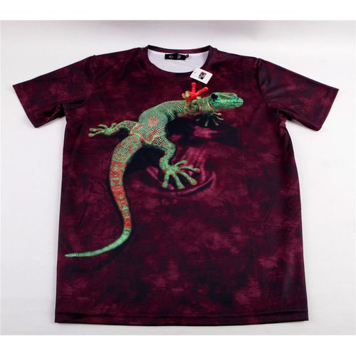 T-Shirt Manches Courtes Chemise Pull Gothique Punk Rock Emo Imprimé 3d Reptile Lézard Gecko Peace Signe Victoire Rigolo Original Black Sugar Boutique Punk Cosplay Anime Manga Lolita Déguisements Paris