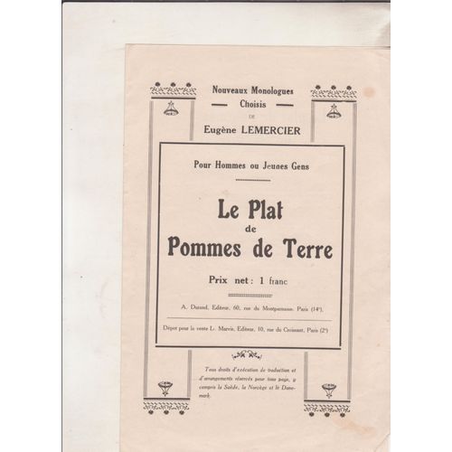 Monologue Eugène Lemercier  Le Pêcheur D'occasion