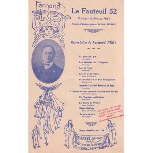 Monologue Fernand Frey Le Fauteuil 52