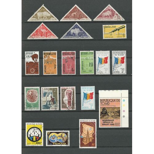 Tchad - Lot Timbres Divers (2).
