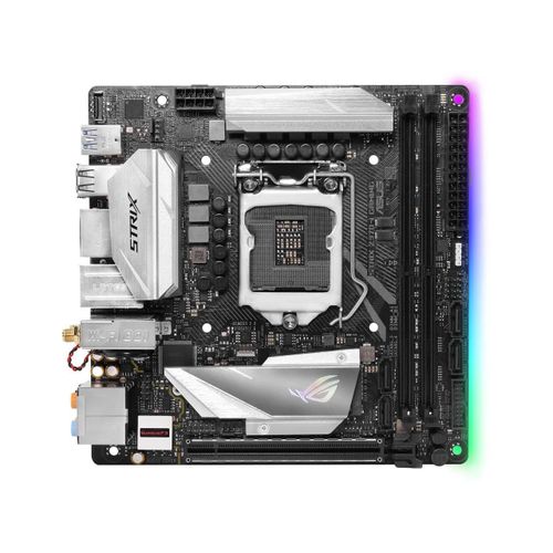 ASUS ROG STRIX Z370-I GAMING - Carte-mère - mini ITX - LGA1151 Socket - Z370 Chipset - USB 3.1 Gen 1, USB 3.1 Gen 2, USB-C Gen1 - Bluetooth, Gigabit LAN, Wi-Fi - carte graphique embarquée (unité...