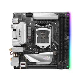 ASUS ROG STRIX Z370-I GAMING - Carte-mère - mini ITX - LGA1151 Socket - Z370 Chipset - USB 3.1 Gen 1, USB 3.1 Gen 2, USB-C Gen1 - Bluetooth, Gigabit LAN, Wi-Fi - carte graphique embarquée (unité...