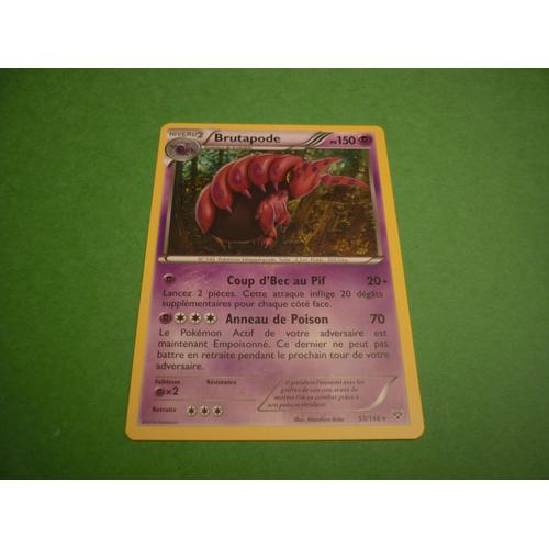 Carte Pokemon Francaise Non Brillante Serie Xy Brutapode 53/146