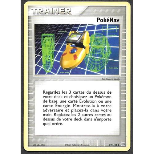 Carte Pokémon Trainer Pokénav 81/106 - Set Ex Emeraude (Fr)