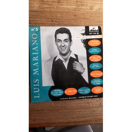 Luis Mariano - Mes Grands Succes - Jacques-Henry Rys - Fdlp1052