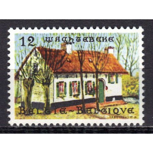 Belgique 1985 : Domaine Provincial De Récréation "Puyenbroeck (Parc De Loisirs À Wachtebeke) ; Type D'habitation - Timbre 12 F. Multicolore Neuf **