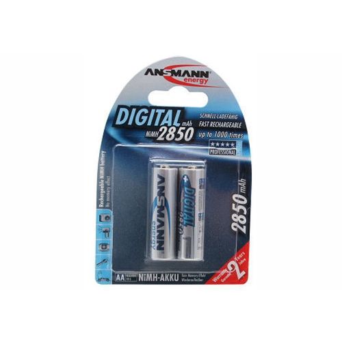 ANSMANN Digital - Batterie 2 x type AA - NiMH - (rechargeables) - 2850 mAh