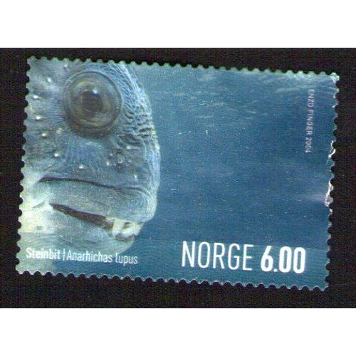 Norvege Sans Gomme D'origine Stamp Poisson Loup Anarhichas Lupus 2004 Wns No004.04