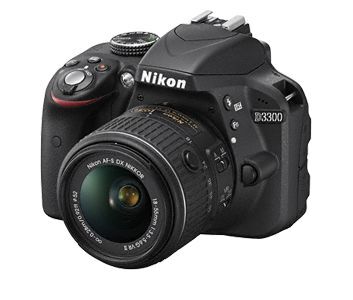 Nikon D3300 - Appareil photo num�rique - Reflex - 24.2 Mpix - 3 x zoom optique objectif AF-S VR DX 18-55 mm - noir_image_1|Rakuten
