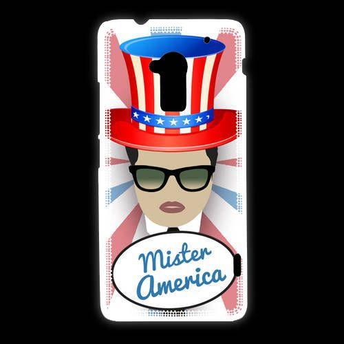 Coque Htc One Max Mister América Brun